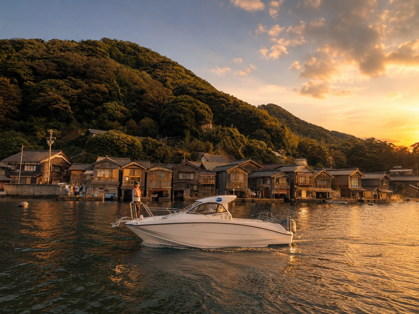 Boat tour along the Amanohashidate coastline