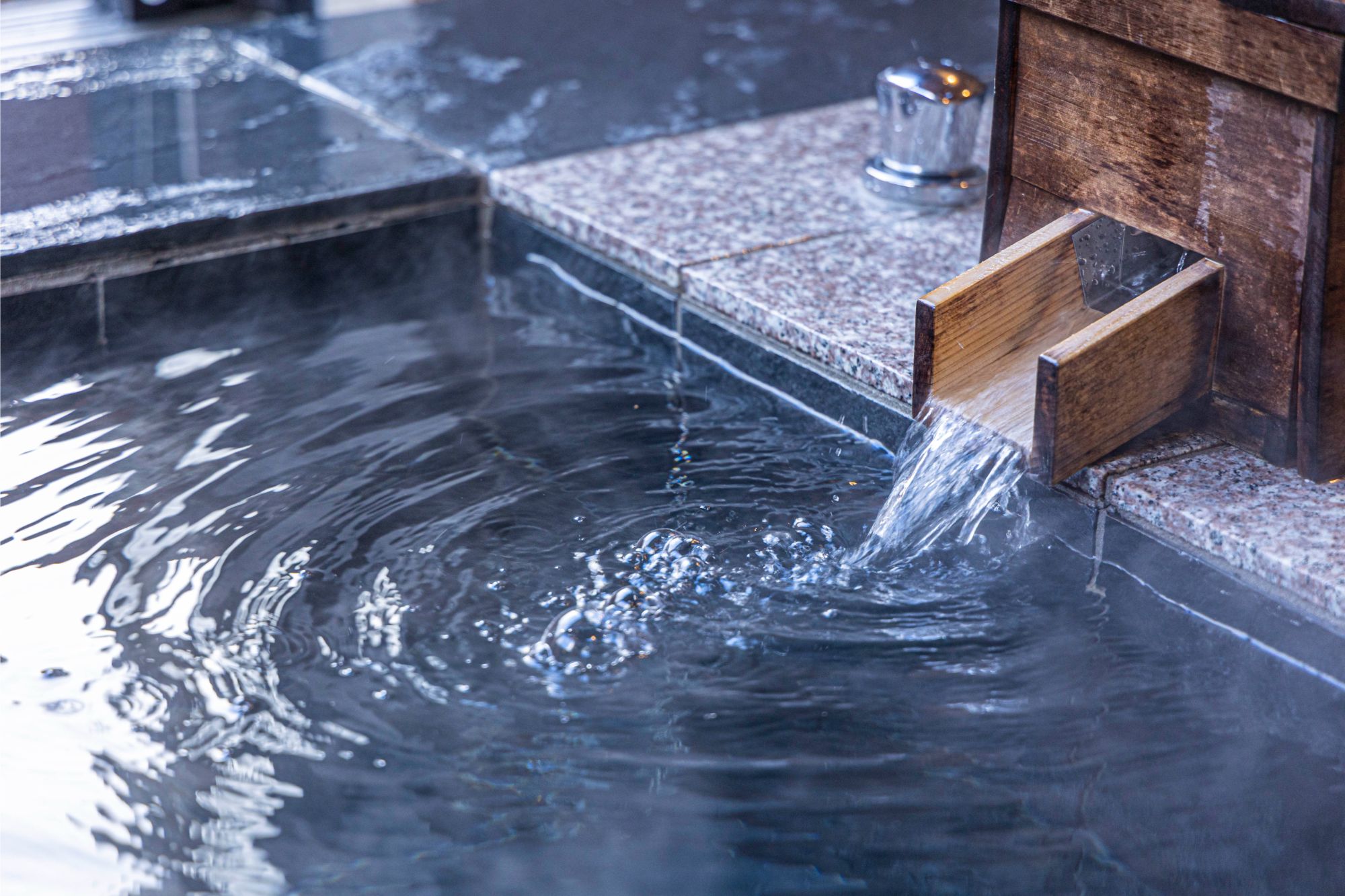Private in-villa hot spring bath